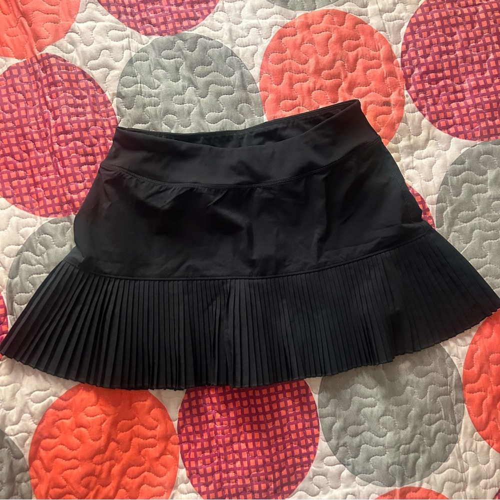 Black Pleated Women's Sport Skort